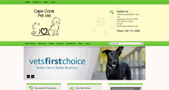 Desktop Screenshot of capecoralpetvet.com