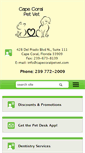 Mobile Screenshot of capecoralpetvet.com